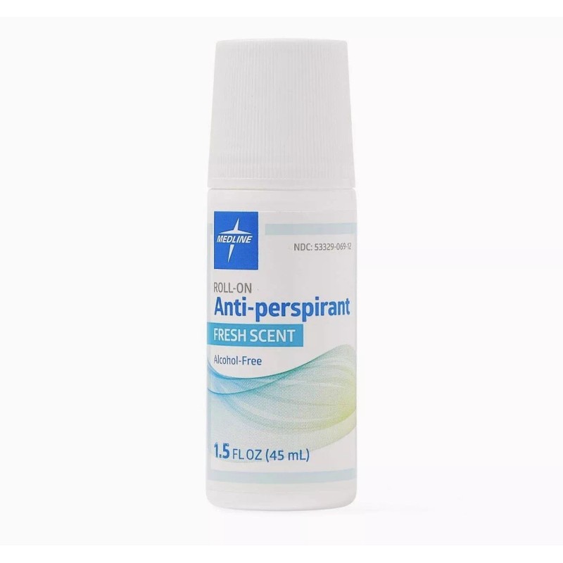Medline MedSpa Roll-On Antiperspirant Deodorant, 1.5 oz., 2 Pack -