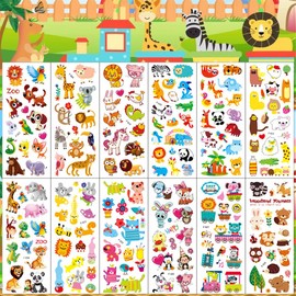 EIYVPRA Animal Stickers for Children, 24 Sheets Animal Stickers Children 3D Puffy Animal Sticker Set for Children, Sticker Children, Animal Stickers, Stickers Children, Sticker Animals, Children's
