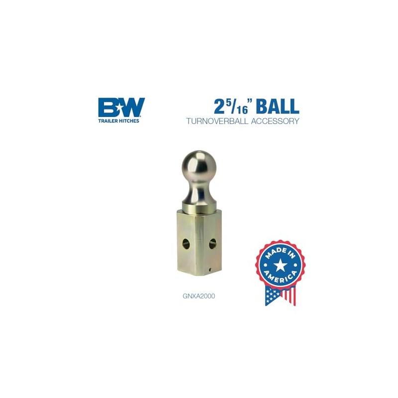 B&W Trailer Hitches GNXA2000 Turnoverball 2-5/16" Hitch Replacement Ball