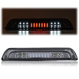 CHEDA LED Bar Rear Third Brake Light Cargo Lamp Smoke Compatible with 2007 2008 2009 2010 2011 2012 2013 2014 2015 2016 2017 2018 Toyota Tundra(Smoky lens Clear Bottoms)
