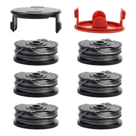 FanPaYY F016800351 Grass Trimmer Line Spool for Bosch Advancedgrasscut36 ART 24 ART 24+ ART 27 ART 27+ ART 30 ART 30+ ART 30-36 LI Length 6 m Thread Diameter 1.6 mm 6 Spools + 2 Caps