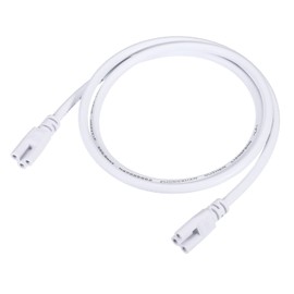 MECCANIXITY T5 T8 LED Tube Connector Round Cable 100CM Female to Female Double End Extension Cord for LED Integrated Light Tube, Pack of 5