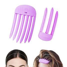 FrouJiesce Hair Volume Clips for Bangs, Root Lifting Volumizing Comb, 2-Piece Set, Purple