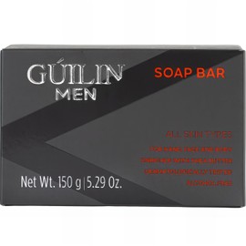 Guilin Men Soap Bar - for all skin types, shea butter, helps dryness, moisturizes,