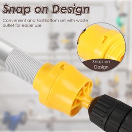 LYDODOKA PVC Pipe Threader Kit, Electric Drill PVC Pipe Threader with 3 Dies(1/2", 3/4", 1"), PVC Thread Maker Tool, Plastic Pipe Tap Die Set, Pipe Threader Plumbing Tool for Electric Drill