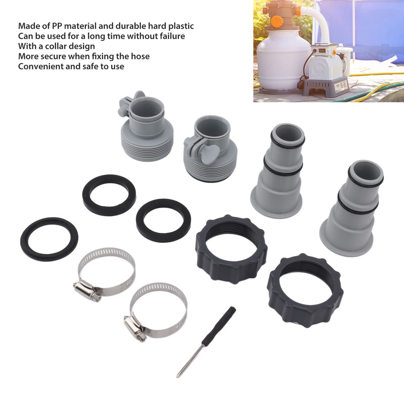 Pool Hose Adapter Replacement Hose Adapter with Collar for Threaded