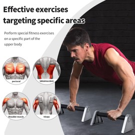 YCHLCHL Aluminum Alloy Push Up Bars For Strength Training And Calisthenics,Non-slip Parallettes Pushup Handles,Durable And Lightweight Calisthenics Equipment.