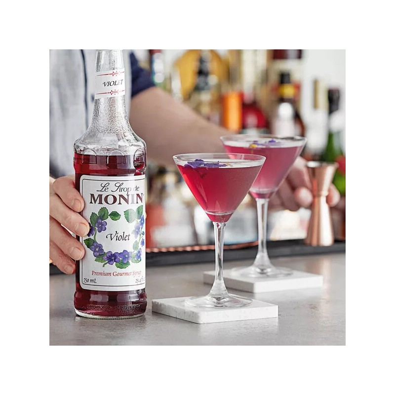 FixtureDisplays Monin Premium Violet Flavoring Syrup 750 mL 544SYPAR055A