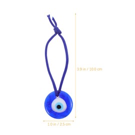 Tofficu 12 Piezas Adornos Colgantes De Ojo Turco Azul, Cuentas De Vidrio Para DecoracióN Del Hogar, Absorbe Buena Fortuna, Regalo Ideal Para Amigos Y Familia