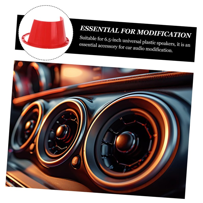 BUGUUYO 1 Pair Speaker Spacer Rings Durable Car Speaker Brackets
