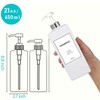 Modern Silver Shampoo and Conditioner Dispenser (21 oz, Pack of