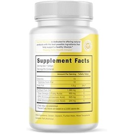 Aceite de Pescado Ultra Omega 625 EPA 244 DHA 60 Softgels- Suplemento para Salud Cardiovascular y Cerebral - Cápsulas Sin Gluten y Sin OMG