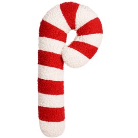 Topaweson Christmas Candy Cane Peppermint Pillow Christmas Shaped Pillows Christmas Lollipop Pattern Decorative Plush Throw Pillows for Couch Sofa, 21 in