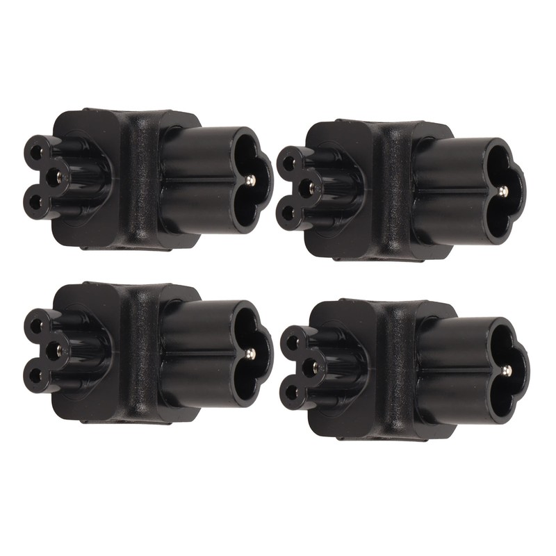 4PCS IEC320 C6 to IEC320 C5 Power Adapter Plug and