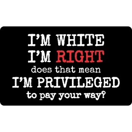 TRUMP 2020 STICKER REPUBLICANS WHITE PRIVILEGE MAGA DEPLORABLE FLAG DECAL BUMPER