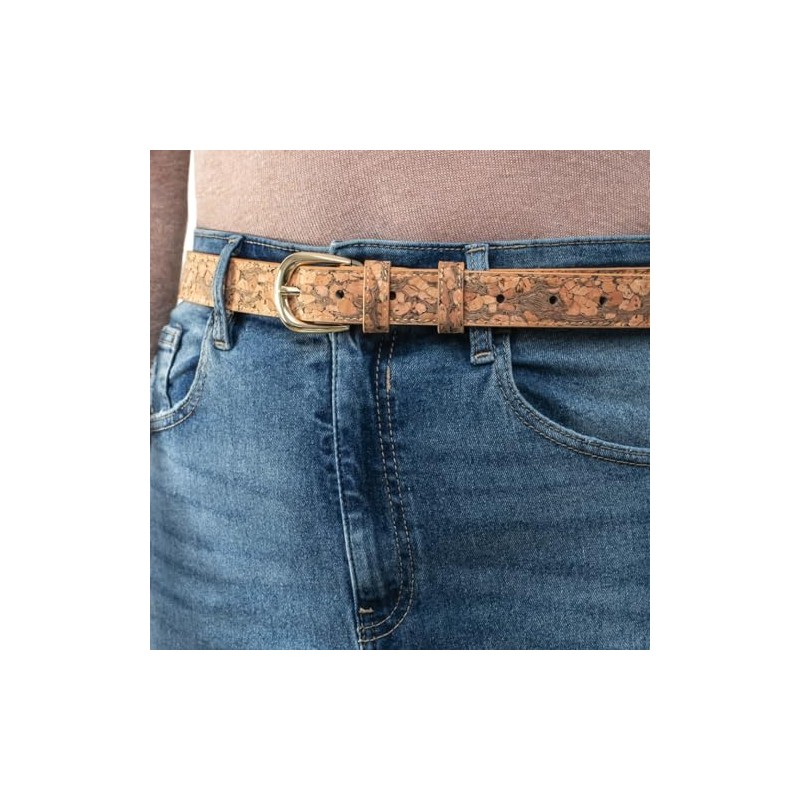 Simaru Maceio Cork Women's Belt Made in EU, Granada