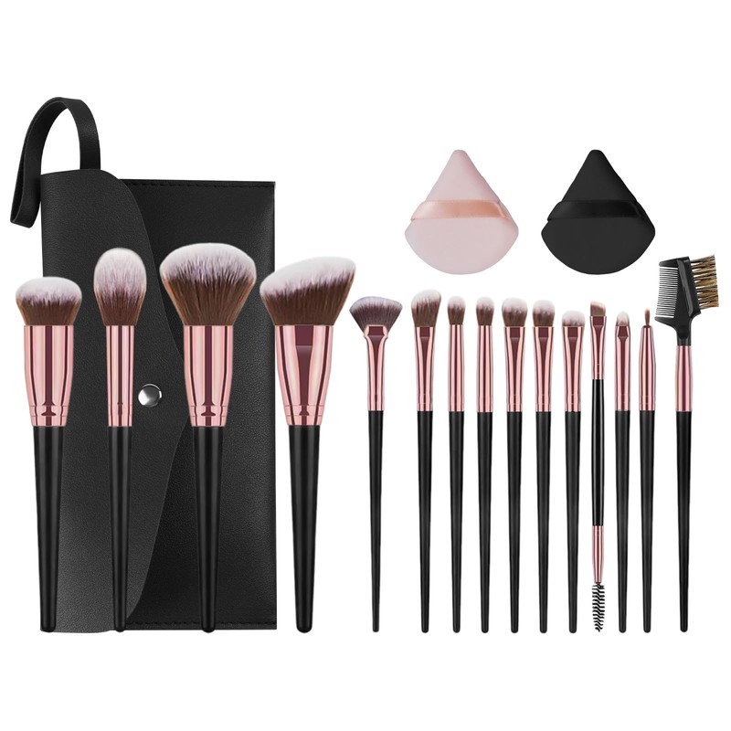 Vicloon Makeup Brush Set, 15 Pieces Professional Brush Set, Premium