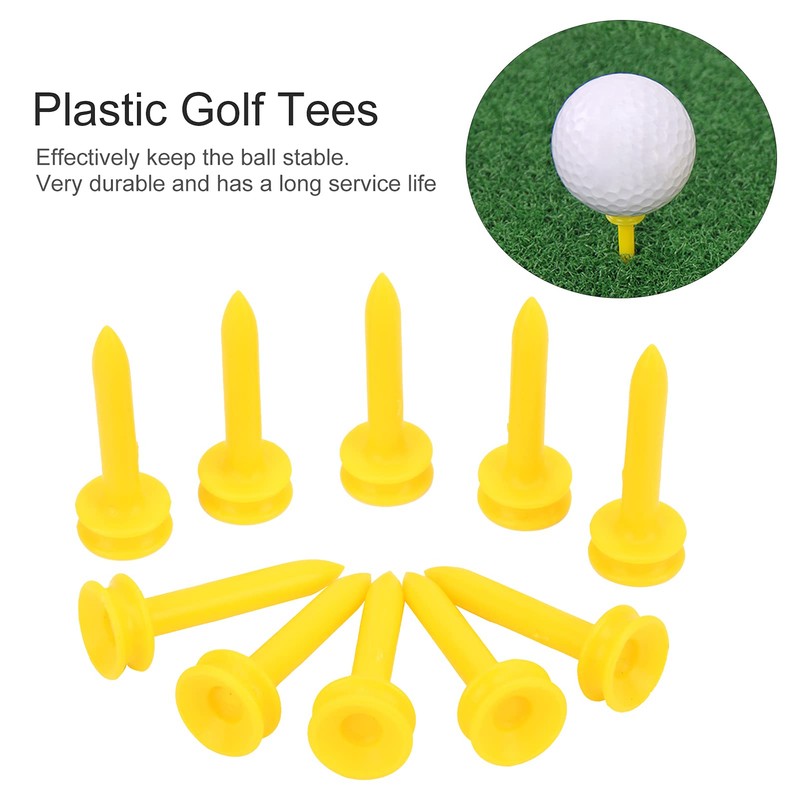 Alvinlite Golf Tees Durable Plastic Tees, 100Pcs Golfing Tees, Reduce