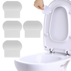 4 Pcs Toilet Seat Lifter, Self Adhesive Toilet Cover Lifter, Handle Avoid Touching Toilet Lid, Toilet Tabs to Lift Seat for Office, Home Bathroom, Hotel, School