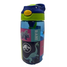 Zak Designs JURASSIC WORLD JURASSIC PARK Cute Youth Water Bottle, 12 oz. NEW!!