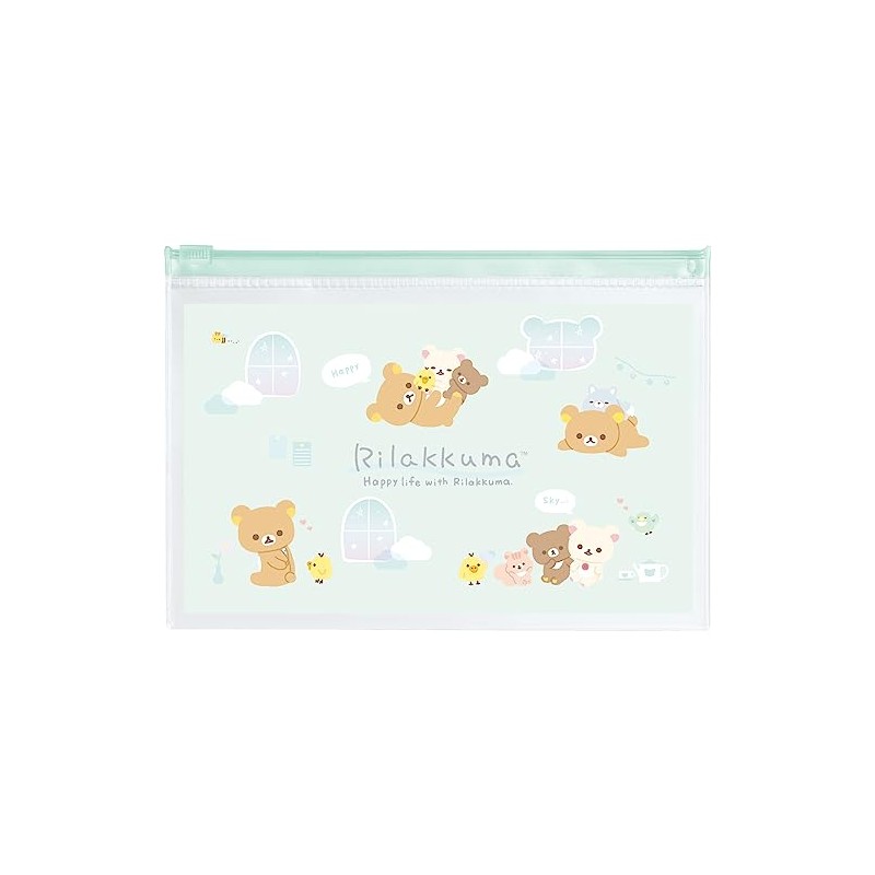 San-x Rilakkuma Clear Case Set BV46702 6.3 x 7.2 x