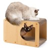 EHEYCIGA Cardboard Cat Scratcher House, 17-Inch Corrugated Cat Scratcher for