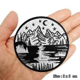 BPA Landscape Embroidered Patches Iron on or Sew on Patches for Clothing Jackets etc.