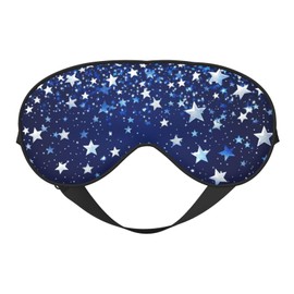 Sleep Eye Mask Blue Beautiful Shining Star Sleep Mask for Women Men Comfortable Eye Mask with Adjustable Strap Soft Eye Cover Blindfold for Travel Yoga Nap Shift Work