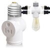 Light Socket Adapter, Convert E26 Light Socket to 3-Prong Outlet