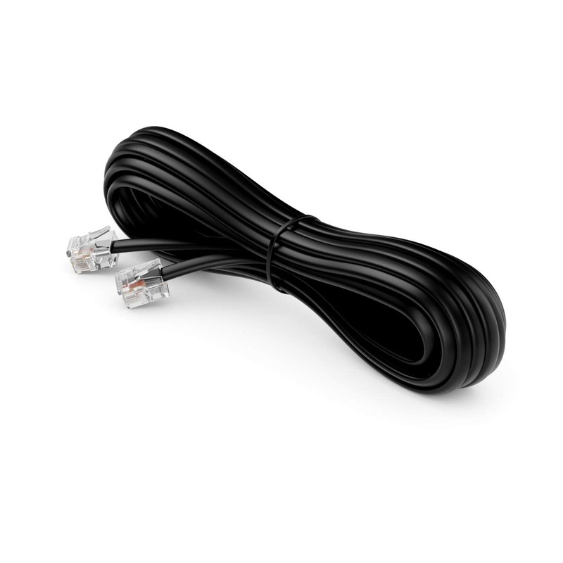 deleyCON RJ11 15-Metre Telephone Cable Modular Cable 6P4C Western Cable