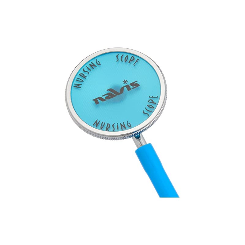 As One 0-1670-08 Navis Stethoscope, Inner Spring Type, Single, Sky