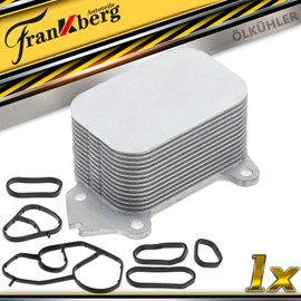 Frankberg Oil cooler Compatible with Berlingo C2 C3 C4 C5 C-Max Fiesta Focus Mondeo 2 3 5 m.i.n.i 206 207 208 2008 308 3008 Partner 2003-2024