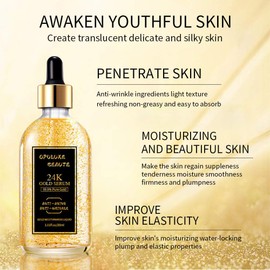 OPULUXE BEAUTE 24K Gold Serum - Ultimate Anti-Aging & Anti-Wrinkle Elixir for Timeless Beauty
