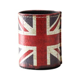 LINKWELL 1PC Antique UK Union Jack PU Leather Pencil Pen Holder Desk Organizer PH10