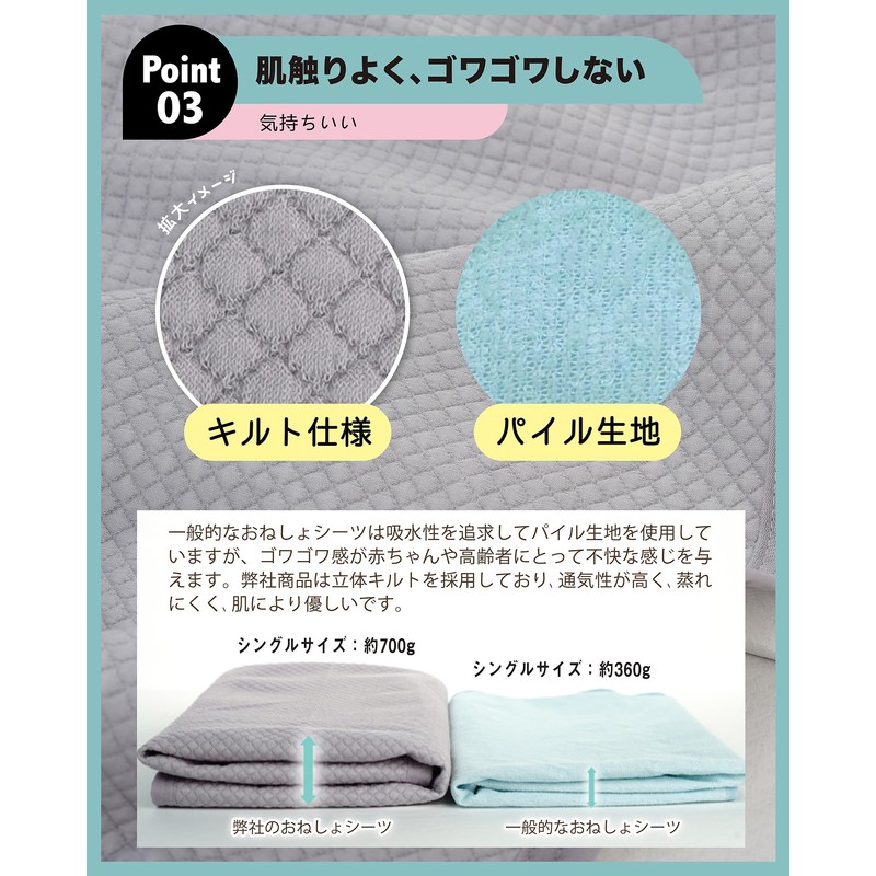 Waterproof Sheet Single Nursing Waterproof Bed Pad [Smooth Touch +