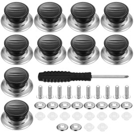Zxglxinyao 10 PCS Universal Replacement Grips, Suitable for Casserole Glass Pot Lid Knobs