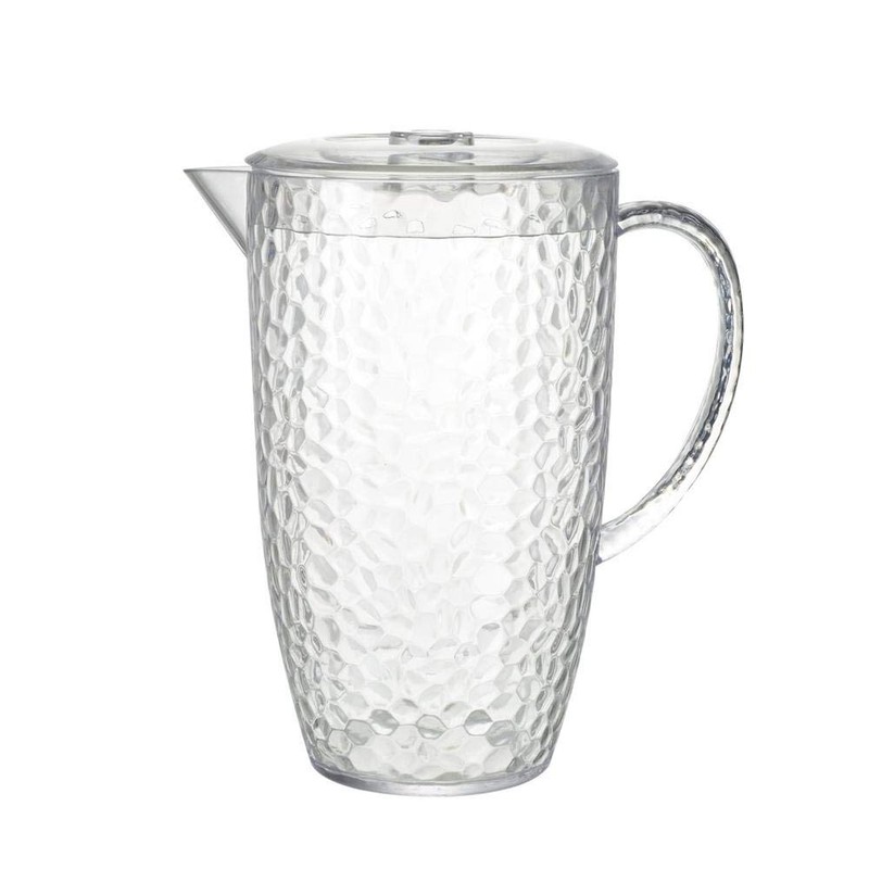 Bello Dimple Clear Plastic 2 Litre Picnic Water Jug Pitcher