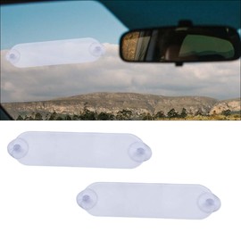 BDZMC EZ Pass Holder, Windshield Holder with Adhesive and Strong Suction Cup, Easy to Install & Remove EZ Pass Mounting Strip, Transponder Holder for Most Major Toll Passes (2PCS)