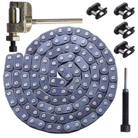 CNCMOTOK T8F Drive Chain 116 Links + Chain Breaker, fit for 2 Stroke 43cc 47cc 49cc Chopper Mini Bikes Coolster Pocket Bike Minimoto Parts 4 Wheeler