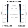SAPLIZE 13 Golf Grips, Anti-slip Rubber Golf Club Grips, Standard