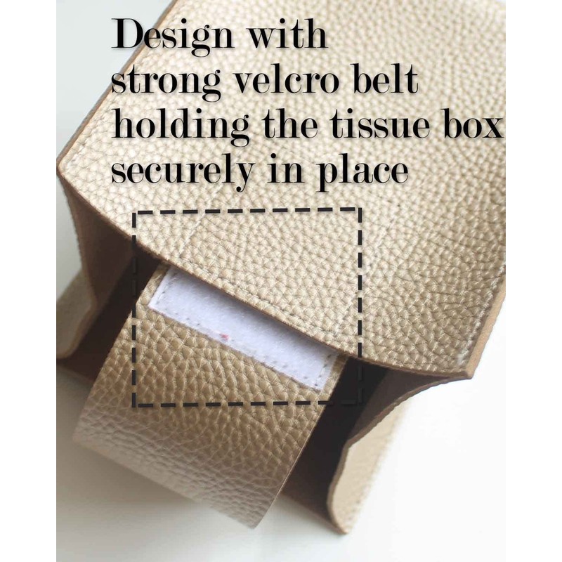 Gold Tissue Box Cover Rectangular – Plus Size Leather Tissue