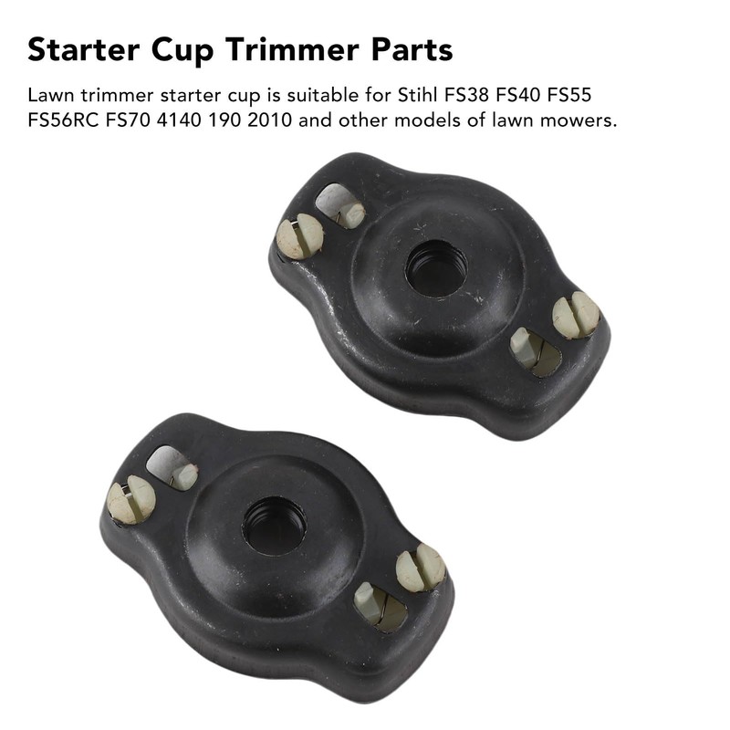 2PCS Lawn Trimmer Starter Cup, Black Starter Cup Trimmer Parts,