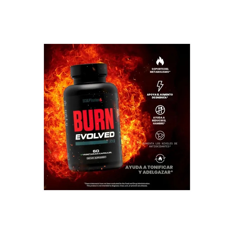 Burn Evolved Quemador De Grasa Termogénico Para Hombres Y M