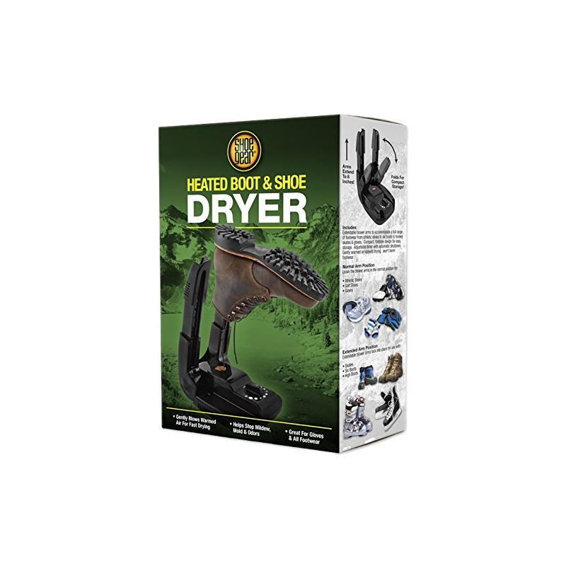Shoe Gear Boot and Shoe Dryer, Black, One Size