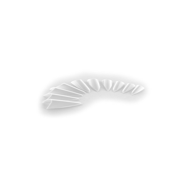 Pack of 500 Stilettos Nail Tips White (ABS Formula) -