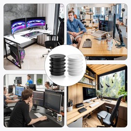 TXXATX Cable Grommet Desk Diameter 60 mm with Hole Saw 60 mm Desk Cable Grommet White / Black Table Cable Grommet for Tables Office Worktops Home Office Pack of 12