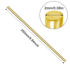 30 Pcs Brazing Rods | 2mm Brass Welding Rods | Welding Sticks | Brass Rods for Welding Brazing Copper Alloy and Steel Crafts DIY | Copper Brazing Rods | 1/13" X 9.84"