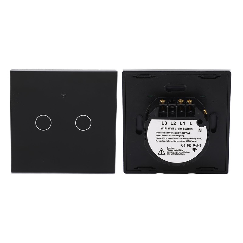 Remote Control Switch 2 Way WiFi AC 80‑260V 10A Touch