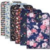 6 Pack Adult Bibs with Crumb Catcher - Waterproof and