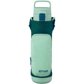 MTA-A080GM Tiger Water Bottle, 28.7 fl oz (800 ml), Empty Handle, Multi-Pocket Bottle, For Girls, Boys, One Touch, Easy to Wash, Wide Mouth, Handle Included, Sustainable, Recycled Material,